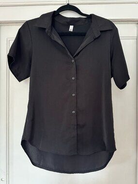 AISEW Black Blouse
